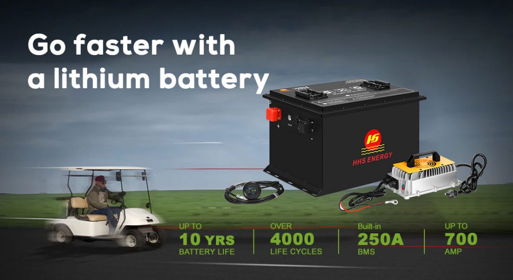 Will a golf cart go faster with a lithium battery?